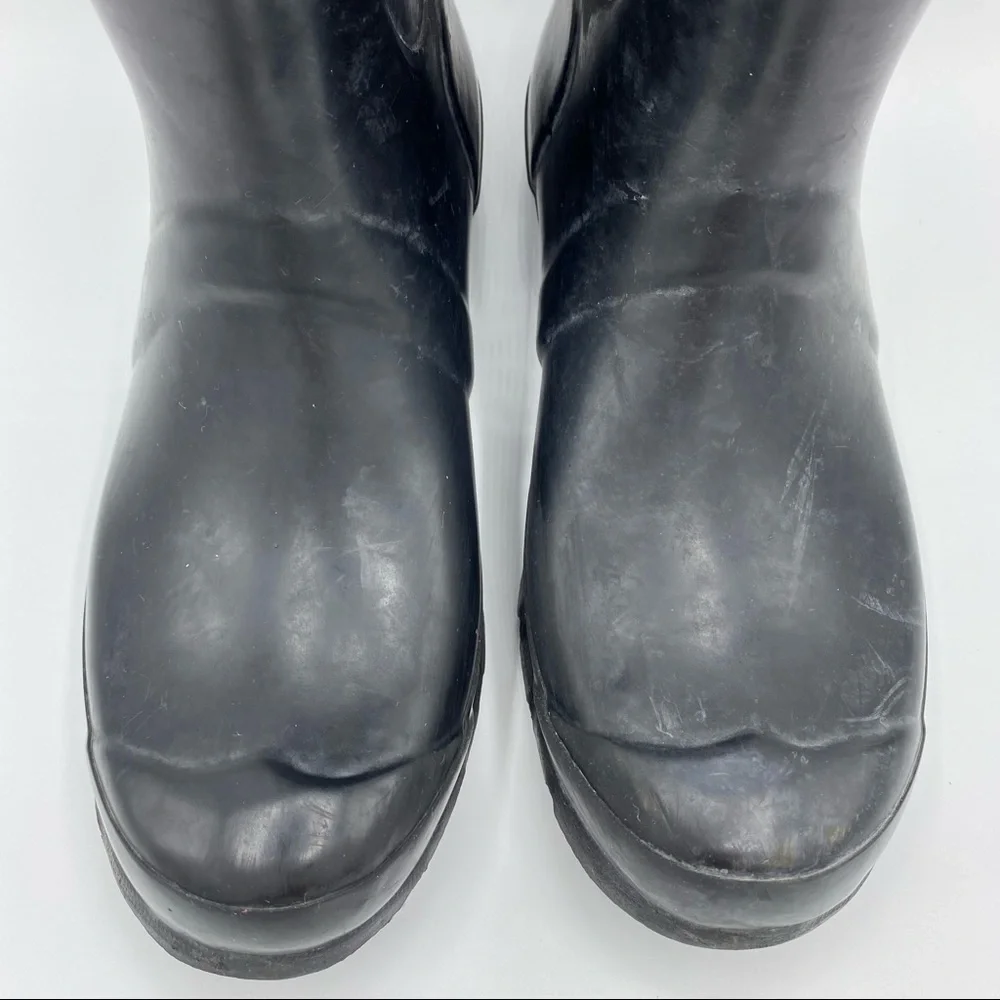 Hunter Original Tall Matte Black Rain Boots Size 6